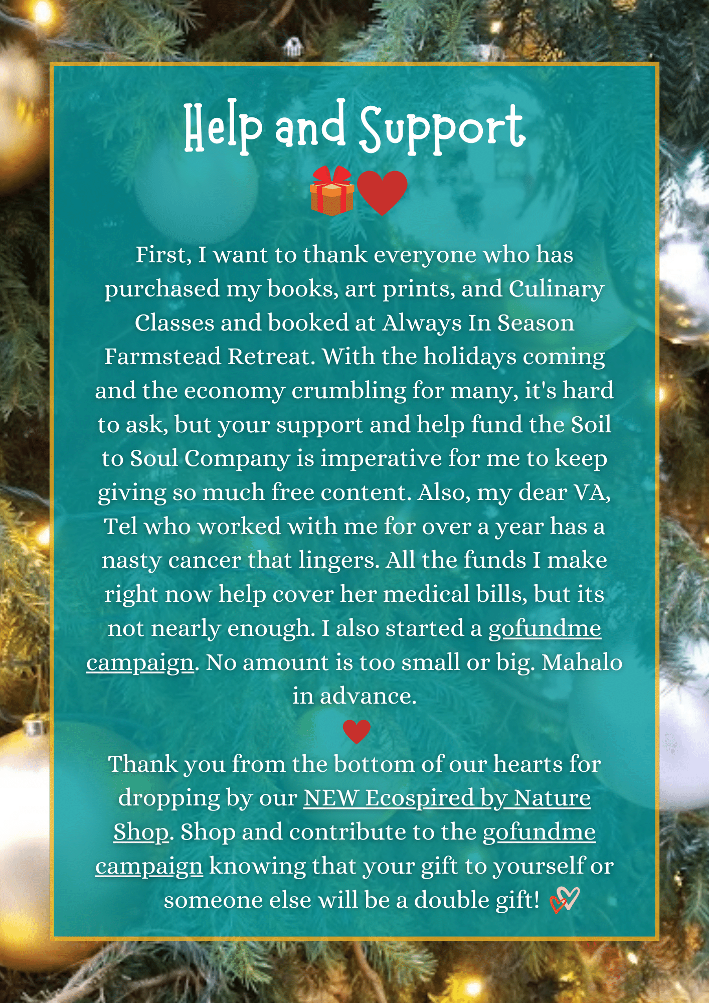 Support our wellness mission