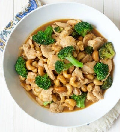 One Pan Broccoli Cashew Chicken