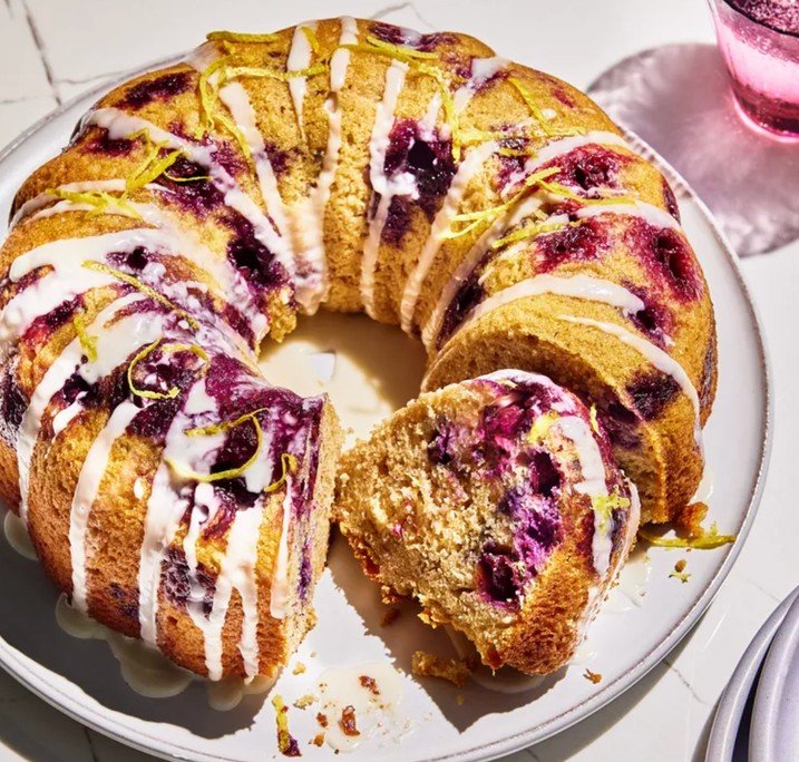 Fresh Lemon-Blueberry Bundt Cake