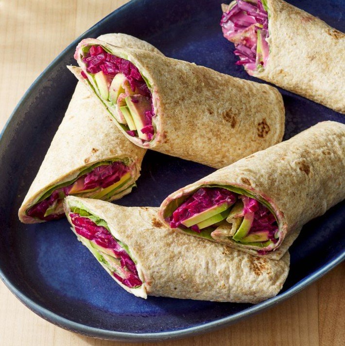 Anti-Inflammatory Beet & Avocado Wrap