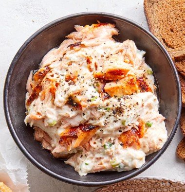 Easy Scallion-Salmon Dip