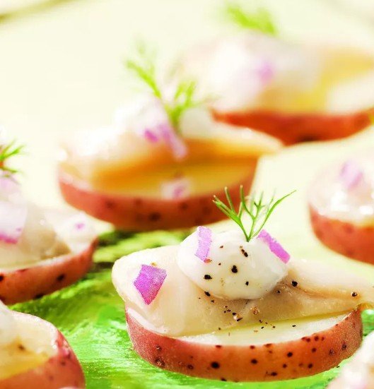 Scandinavian Pickled Herring Bites