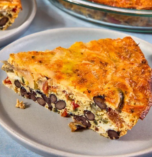 Black Bean & Pepper Jack Quiche