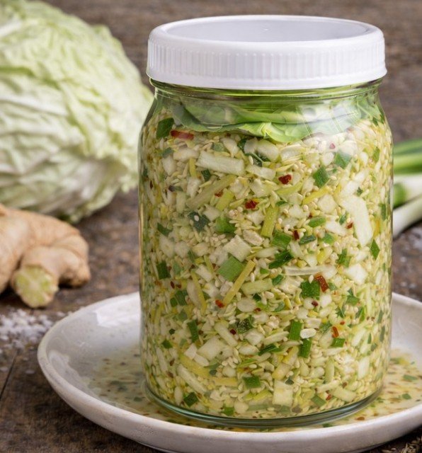 Asian-Inspired Ginger Scallion Kraut Recipe