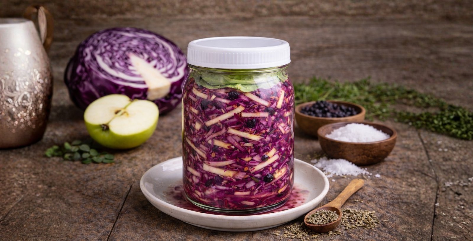 Red Cabbage and Apple Kraut Recipe