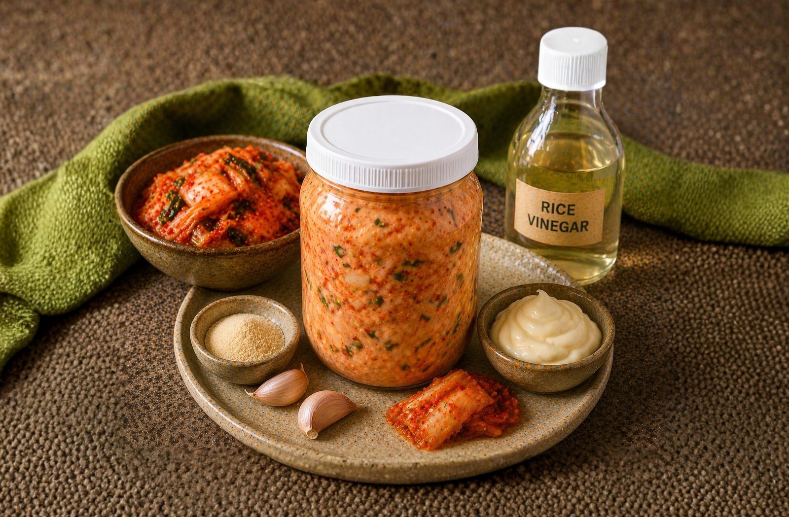 Quick Fermented Kimchi Mayo Recipe